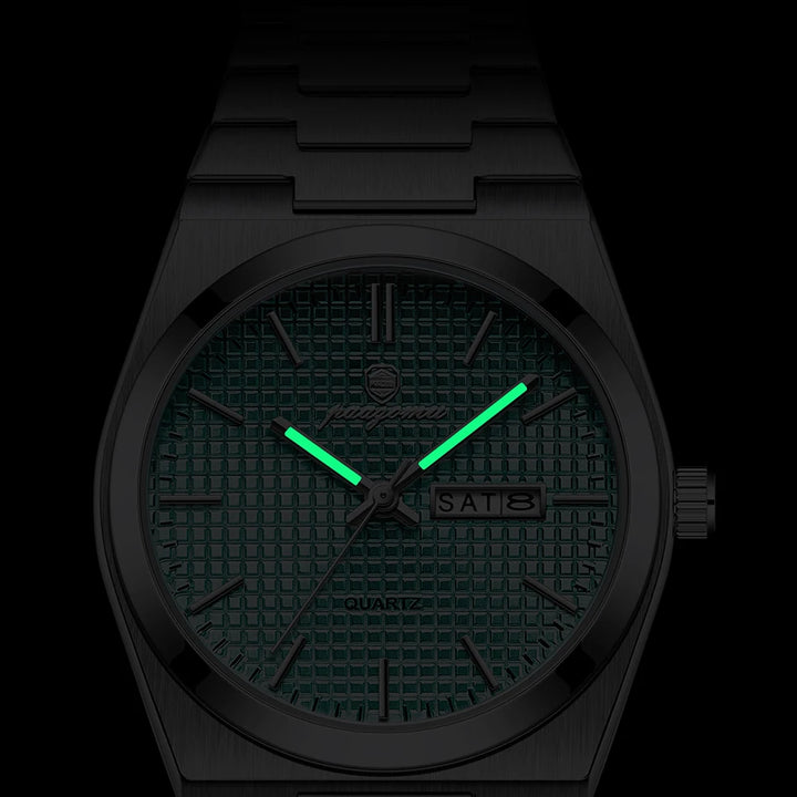 Customized Watch PAAZOMU Luxury Men Clock Fashion Luminous Waterproof Chronograph Date Watch For Man Quartz Men's Watches Reloj