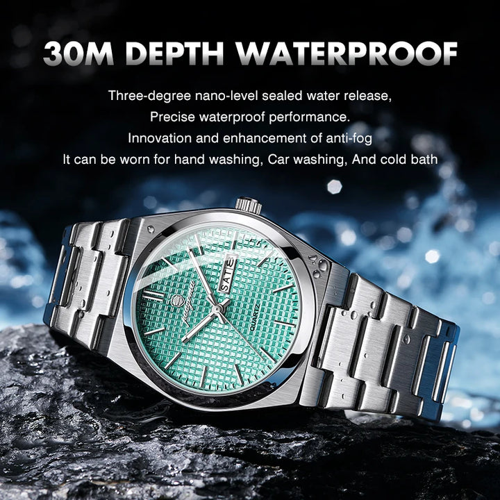Customized Watch PAAZOMU Luxury Men Clock Fashion Luminous Waterproof Chronograph Date Watch For Man Quartz Men's Watches Reloj