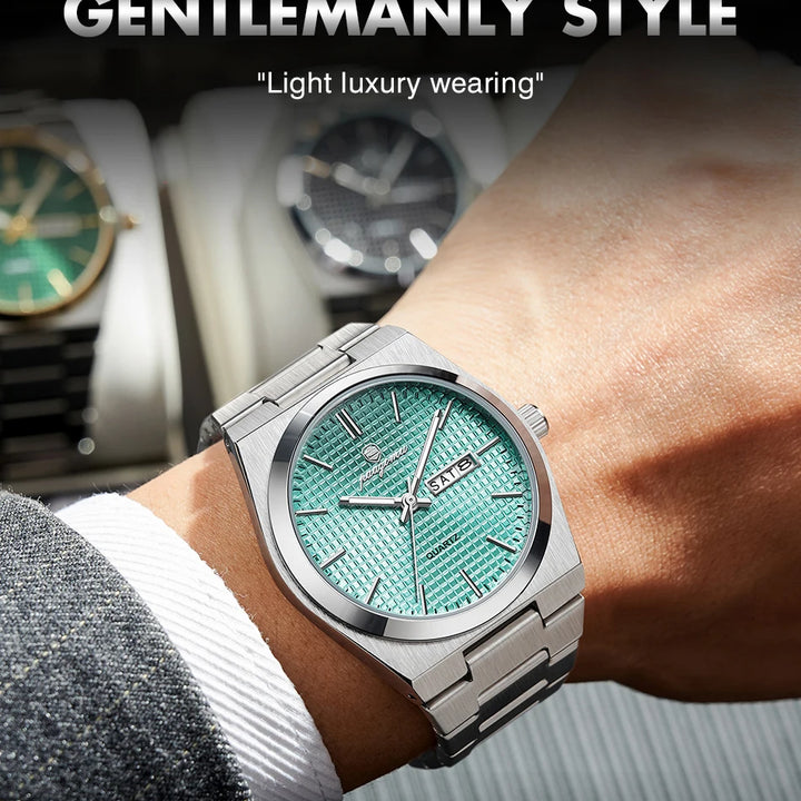 Customized Watch PAAZOMU Luxury Men Clock Fashion Luminous Waterproof Chronograph Date Watch For Man Quartz Men's Watches Reloj