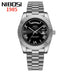 NIBOSI Brand Original Stainless Steel Quartz Watches For Men Luxury Date Display Luminous Fashion Men's Watch Relogios Masculino