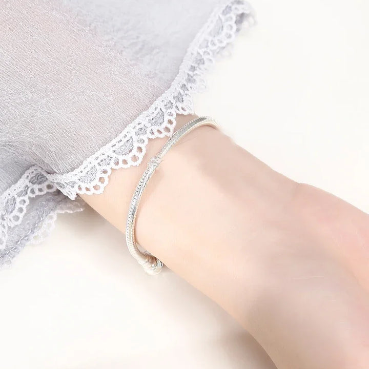 Hot Selling High Quality Authentic 925 Sterling Silver Snake Chain Bracelets Brand Charm Pandor bracelet For Women Jewelry