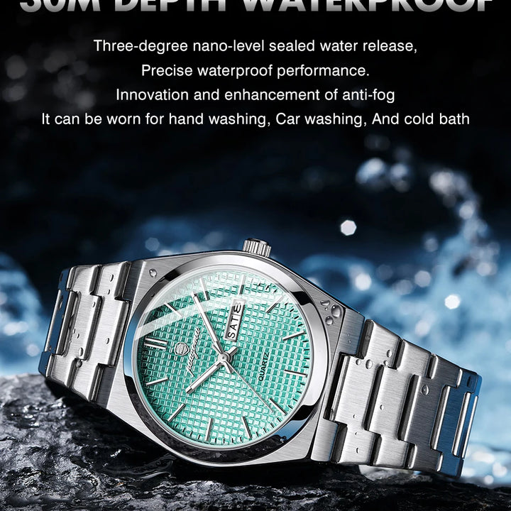 Customized Watch PAAZOMU Luxury Men Clock Fashion Luminous Waterproof Chronograph Date Watch For Man Quartz Men's Watches Reloj