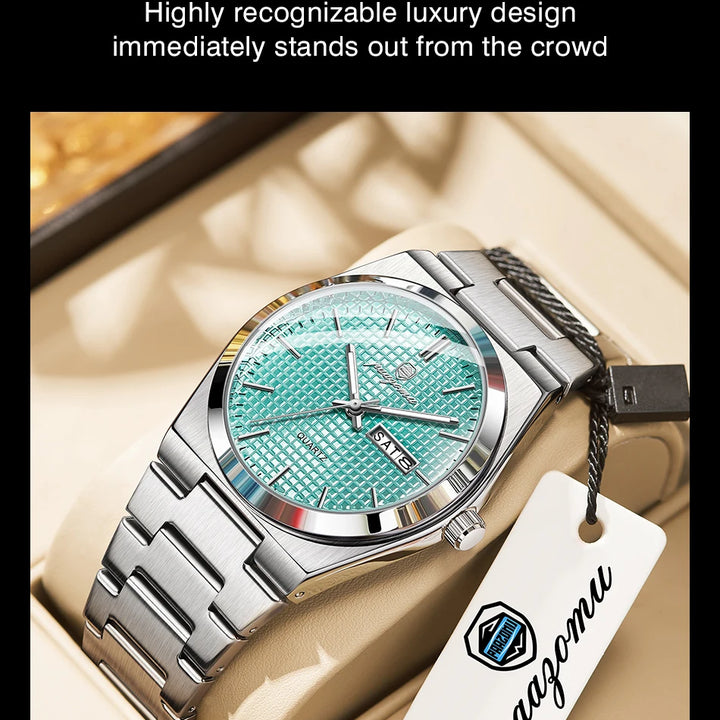 Customized Watch PAAZOMU Luxury Men Clock Fashion Luminous Waterproof Chronograph Date Watch For Man Quartz Men's Watches Reloj